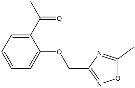 1-{2-[(5-methyl-1,2,4-oxadiazol-3-yl)methoxy]phenyl}ethan-1-one Structure