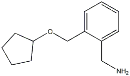 1-{2-[(cyclopentyloxy)methyl]phenyl}methanamine 구조식 이미지