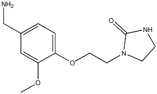 1-{2-[4-(aminomethyl)-2-methoxyphenoxy]ethyl}imidazolidin-2-one 구조식 이미지