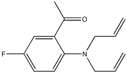 1-{2-[bis(prop-2-en-1-yl)amino]-5-fluorophenyl}ethan-1-one Structure