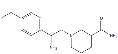 1-{2-amino-2-[4-(propan-2-yl)phenyl]ethyl}piperidine-3-carboxamide Structure