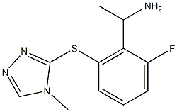 1-{2-fluoro-6-[(4-methyl-4H-1,2,4-triazol-3-yl)sulfanyl]phenyl}ethan-1-amine Structure