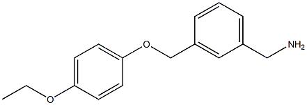 1-{3-[(4-ethoxyphenoxy)methyl]phenyl}methanamine Structure