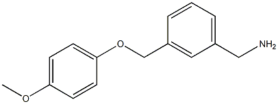 1-{3-[(4-methoxyphenoxy)methyl]phenyl}methanamine Structure