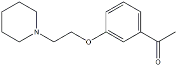 1-{3-[2-(piperidin-1-yl)ethoxy]phenyl}ethan-1-one 구조식 이미지