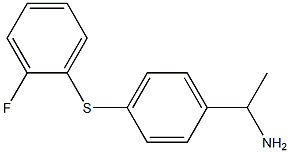 1-{4-[(2-fluorophenyl)sulfanyl]phenyl}ethan-1-amine Structure