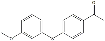 1-{4-[(3-methoxyphenyl)sulfanyl]phenyl}ethan-1-one Structure