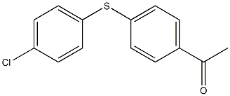 1-{4-[(4-chlorophenyl)sulfanyl]phenyl}ethan-1-one 구조식 이미지