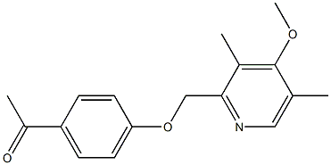 1-{4-[(4-methoxy-3,5-dimethylpyridin-2-yl)methoxy]phenyl}ethan-1-one Structure