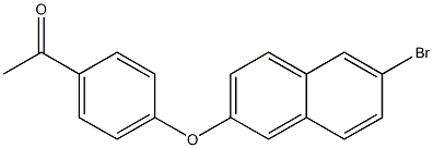 1-{4-[(6-bromonaphthalen-2-yl)oxy]phenyl}ethan-1-one Structure