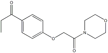 1-{4-[2-(morpholin-4-yl)-2-oxoethoxy]phenyl}propan-1-one 구조식 이미지