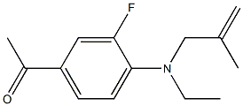 1-{4-[ethyl(2-methylprop-2-en-1-yl)amino]-3-fluorophenyl}ethan-1-one Structure