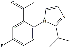 1-{5-fluoro-2-[2-(propan-2-yl)-1H-imidazol-1-yl]phenyl}ethan-1-one Structure