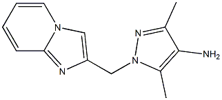 1-{imidazo[1,2-a]pyridin-2-ylmethyl}-3,5-dimethyl-1H-pyrazol-4-amine Structure