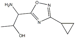 1-amino-1-(3-cyclopropyl-1,2,4-oxadiazol-5-yl)propan-2-ol Structure