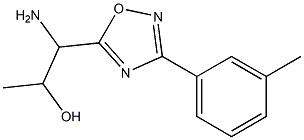 1-amino-1-[3-(3-methylphenyl)-1,2,4-oxadiazol-5-yl]propan-2-ol 구조식 이미지