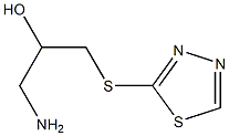1-amino-3-(1,3,4-thiadiazol-2-ylsulfanyl)propan-2-ol 구조식 이미지