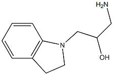 1-amino-3-(2,3-dihydro-1H-indol-1-yl)propan-2-ol 구조식 이미지