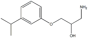 1-amino-3-(3-isopropylphenoxy)propan-2-ol Structure