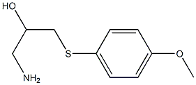 1-amino-3-[(4-methoxyphenyl)sulfanyl]propan-2-ol 구조식 이미지