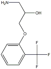 1-amino-3-[2-(trifluoromethyl)phenoxy]propan-2-ol 구조식 이미지