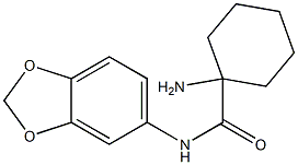 1-amino-N-(2H-1,3-benzodioxol-5-yl)cyclohexane-1-carboxamide 구조식 이미지