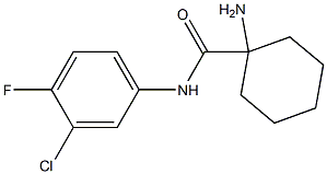 1-amino-N-(3-chloro-4-fluorophenyl)cyclohexane-1-carboxamide Structure