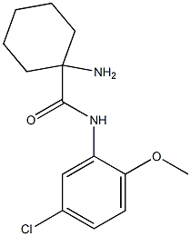 1-amino-N-(5-chloro-2-methoxyphenyl)cyclohexanecarboxamide 구조식 이미지