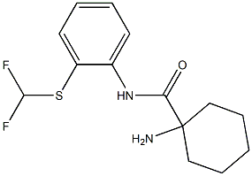 1-amino-N-{2-[(difluoromethyl)sulfanyl]phenyl}cyclohexane-1-carboxamide 구조식 이미지