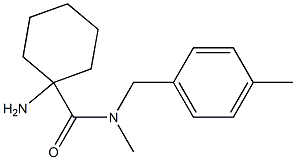 1-amino-N-methyl-N-[(4-methylphenyl)methyl]cyclohexane-1-carboxamide 구조식 이미지