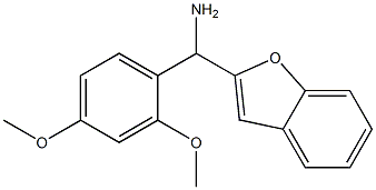 1-benzofuran-2-yl(2,4-dimethoxyphenyl)methanamine 구조식 이미지