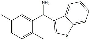1-benzothiophen-3-yl(2,5-dimethylphenyl)methanamine 구조식 이미지