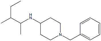 1-benzyl-N-(3-methylpentan-2-yl)piperidin-4-amine 구조식 이미지