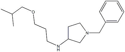 1-benzyl-N-[3-(2-methylpropoxy)propyl]pyrrolidin-3-amine Structure