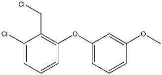 1-chloro-2-(chloromethyl)-3-(3-methoxyphenoxy)benzene 구조식 이미지