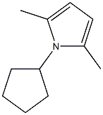 1-cyclopentyl-2,5-dimethyl-1H-pyrrole 구조식 이미지