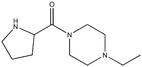 1-ethyl-4-(pyrrolidin-2-ylcarbonyl)piperazine Structure