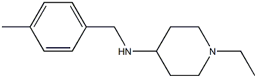 1-ethyl-N-[(4-methylphenyl)methyl]piperidin-4-amine Structure