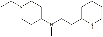 1-ethyl-N-methyl-N-[2-(piperidin-2-yl)ethyl]piperidin-4-amine 구조식 이미지