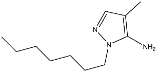 1-heptyl-4-methyl-1H-pyrazol-5-amine 구조식 이미지