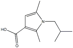 1-isobutyl-2,5-dimethyl-1H-pyrrole-3-carboxylic acid Structure