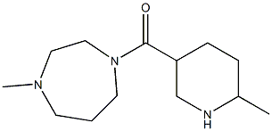 1-methyl-4-[(6-methylpiperidin-3-yl)carbonyl]-1,4-diazepane Structure