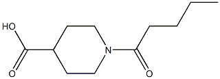 1-pentanoylpiperidine-4-carboxylic acid 구조식 이미지