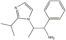 1-phenyl-2-[2-(propan-2-yl)-1H-imidazol-1-yl]propan-1-amine 구조식 이미지