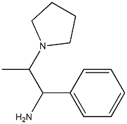 1-phenyl-2-pyrrolidin-1-ylpropan-1-amine Structure