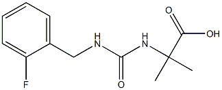 2-({[(2-fluorophenyl)methyl]carbamoyl}amino)-2-methylpropanoic acid 구조식 이미지