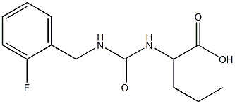 2-({[(2-fluorophenyl)methyl]carbamoyl}amino)pentanoic acid Structure