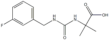 2-({[(3-fluorobenzyl)amino]carbonyl}amino)-2-methylpropanoic acid Structure