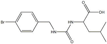 2-({[(4-bromophenyl)methyl]carbamoyl}amino)-4-methylpentanoic acid Structure