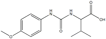 2-({[(4-methoxyphenyl)amino]carbonyl}amino)-3-methylbutanoic acid Structure